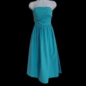 Amanda Uprichard Gaston Dress In Marina Blue Balleycore Party Wedding Dress XS